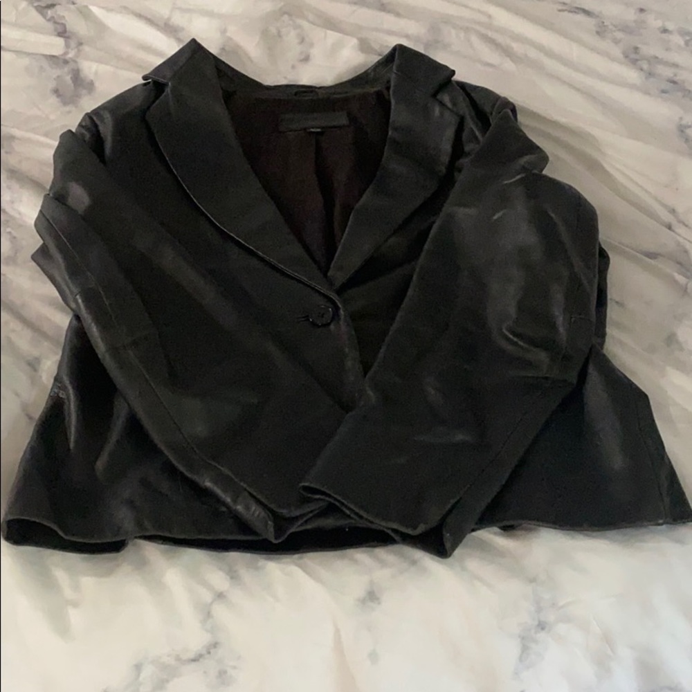 Jaclyn smith women’s faux leather jacket